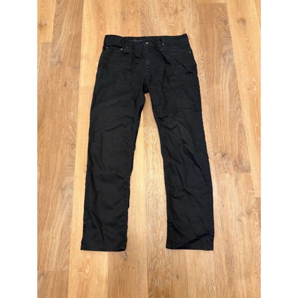 prAna Bridger Jean Slim Fit Men 32x30 Black Out Performance Stretch Denim